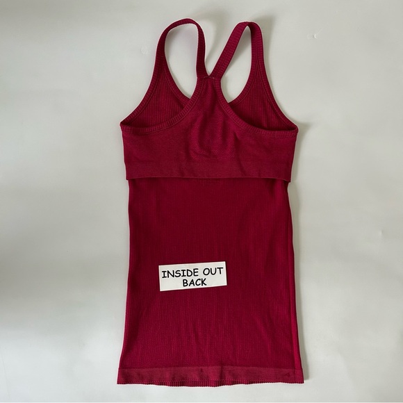 Red Ribbed Tank Top - Picture 6 of 8